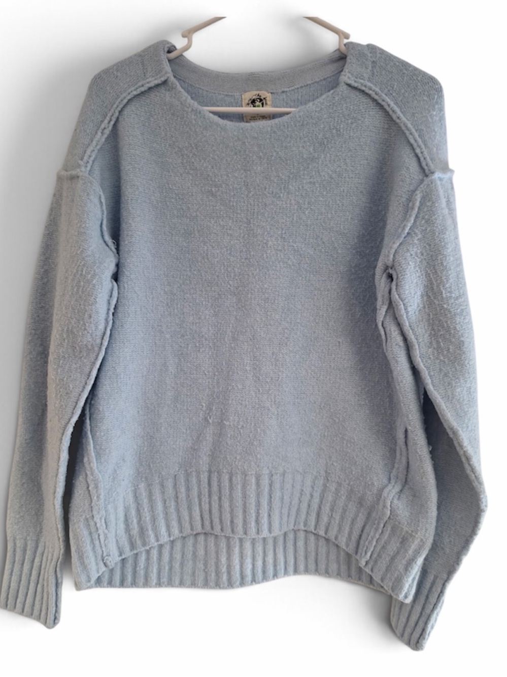 We The Free "Eastwood Tunic" Sweater Free People, Angel Falls Heather Blue, Sz S